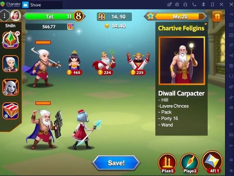 Glory Rush character selection screen